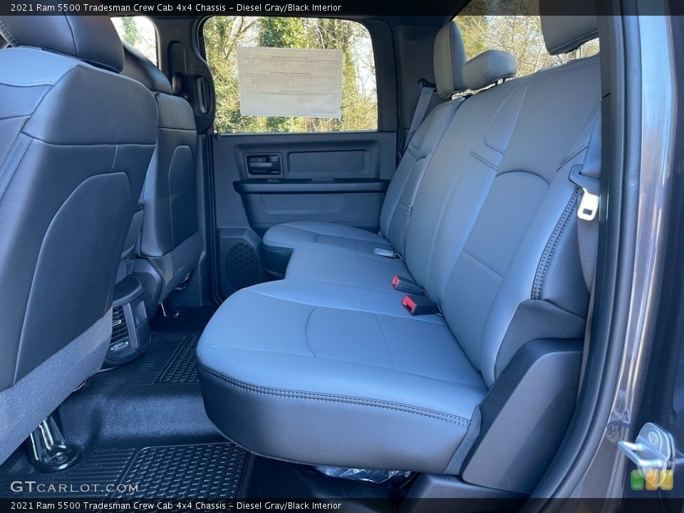 Diesel Gray/Black Interior Rear Seat for the 2021 Ram 5500 Tradesman Crew Cab 4x4 Chassis #140973634