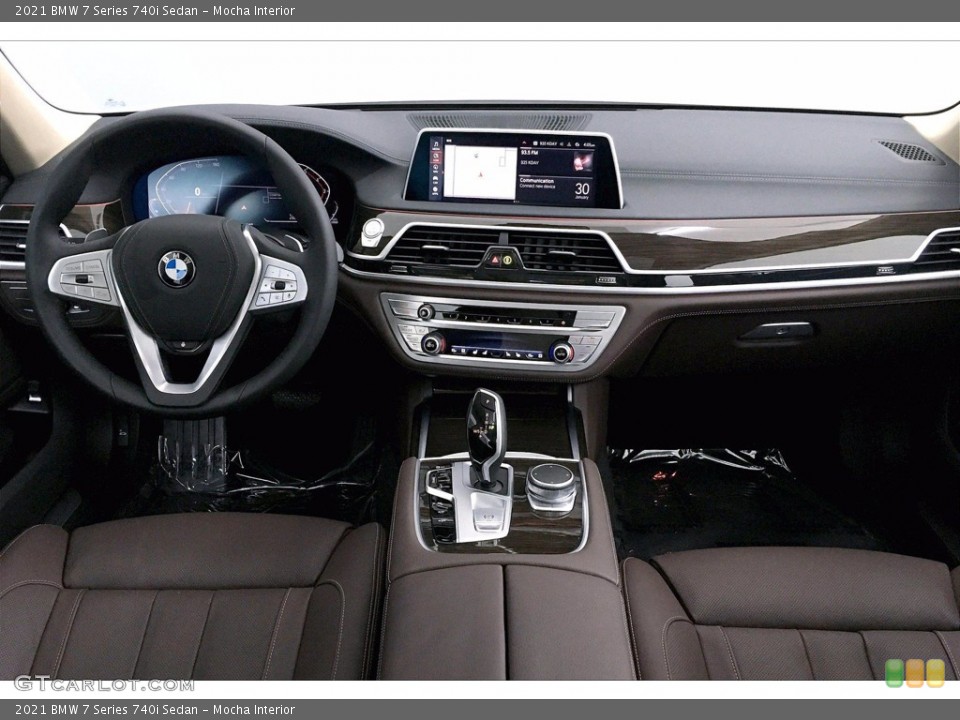 Mocha Interior Dashboard for the 2021 BMW 7 Series 740i Sedan #140974093