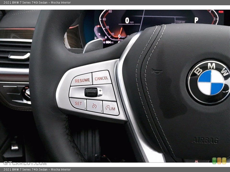 Mocha Interior Steering Wheel for the 2021 BMW 7 Series 740i Sedan #140974177