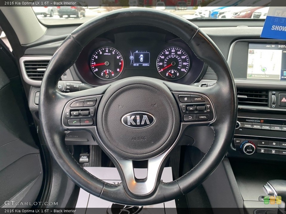 Black Interior Steering Wheel for the 2016 Kia Optima LX 1.6T #140974292