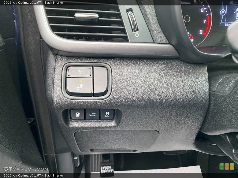 Black Interior Controls for the 2016 Kia Optima LX 1.6T #140974339