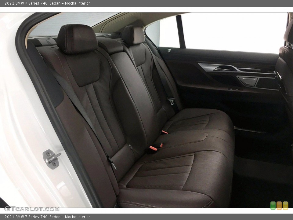 Mocha Interior Rear Seat for the 2021 BMW 7 Series 740i Sedan #140974432