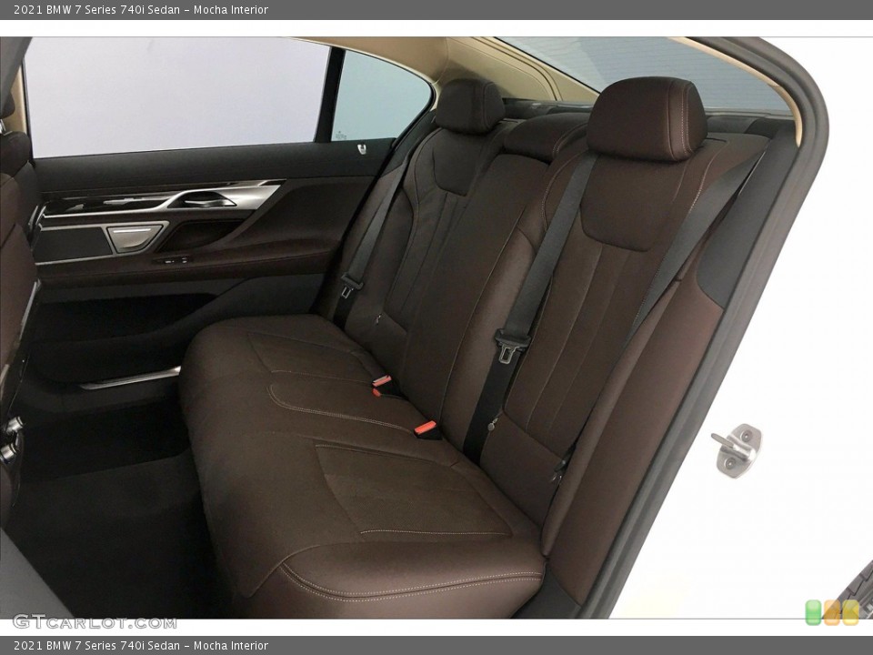 Mocha Interior Rear Seat for the 2021 BMW 7 Series 740i Sedan #140974447