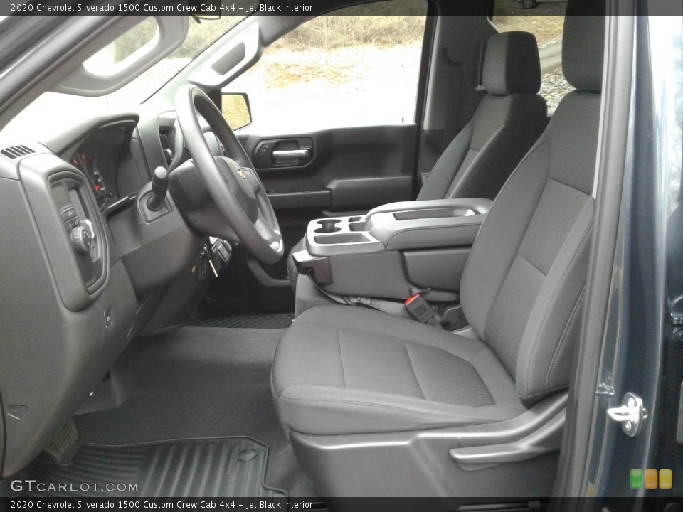 Jet Black Interior Front Seat for the 2020 Chevrolet Silverado 1500 Custom Crew Cab 4x4 #140975359