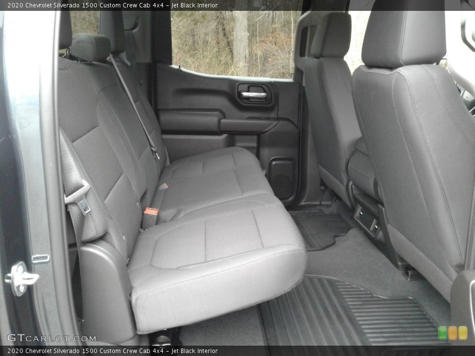 Jet Black Interior Rear Seat for the 2020 Chevrolet Silverado 1500 Custom Crew Cab 4x4 #140975431