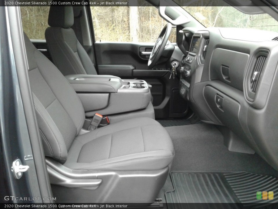 Jet Black Interior Front Seat for the 2020 Chevrolet Silverado 1500 Custom Crew Cab 4x4 #140975446