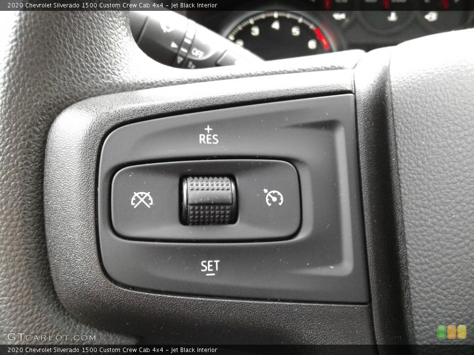 Jet Black Interior Steering Wheel for the 2020 Chevrolet Silverado 1500 Custom Crew Cab 4x4 #140975488