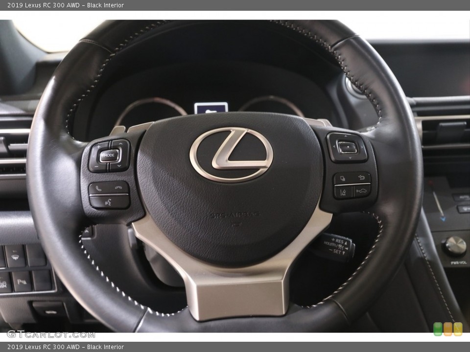 Black Interior Steering Wheel for the 2019 Lexus RC 300 AWD #140979352