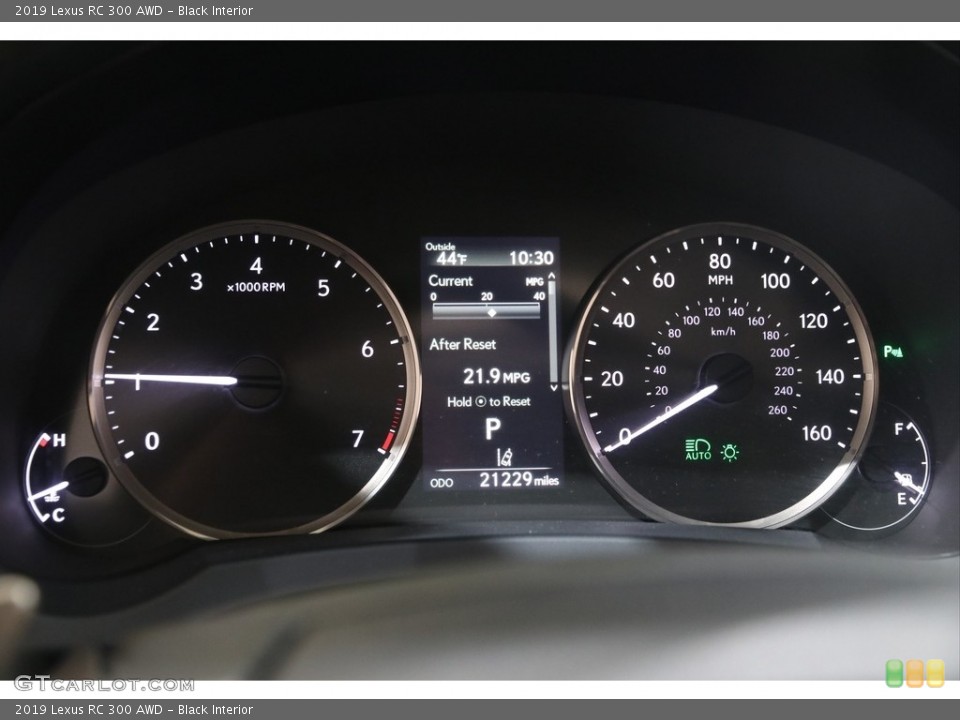 Black Interior Gauges for the 2019 Lexus RC 300 AWD #140979376
