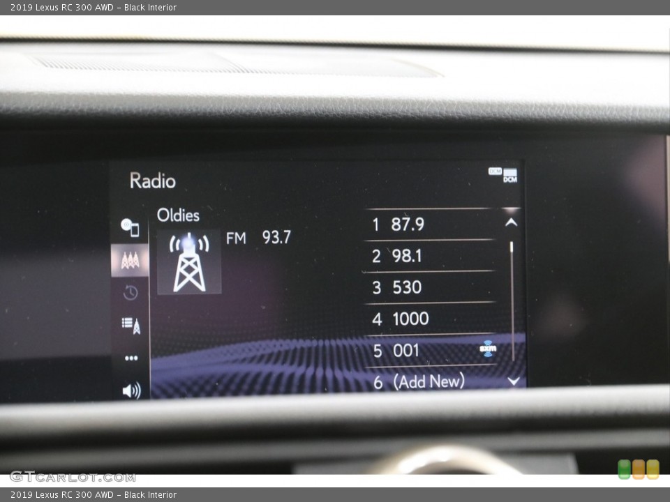 Black Interior Audio System for the 2019 Lexus RC 300 AWD #140979466
