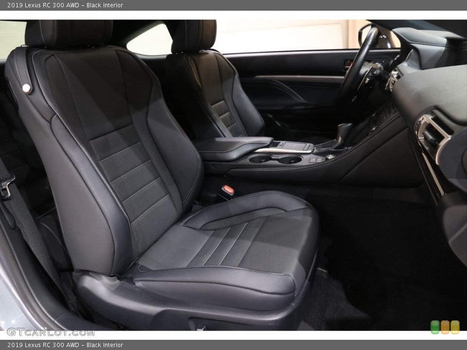 Black Interior Front Seat for the 2019 Lexus RC 300 AWD #140979625