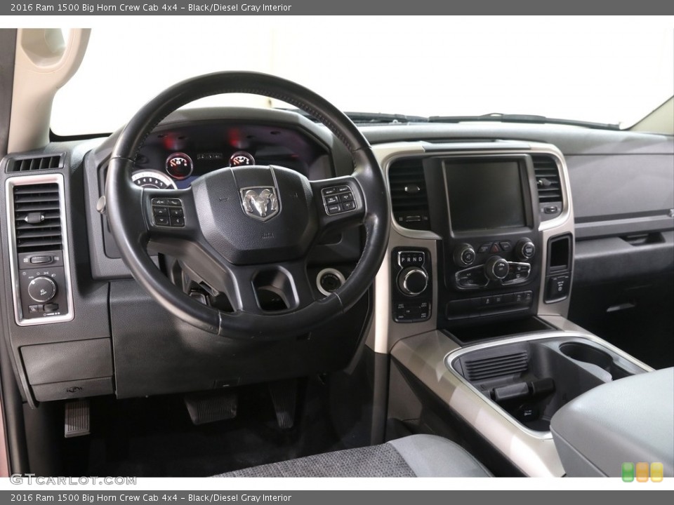 Black/Diesel Gray Interior Dashboard for the 2016 Ram 1500 Big Horn Crew Cab 4x4 #140980921
