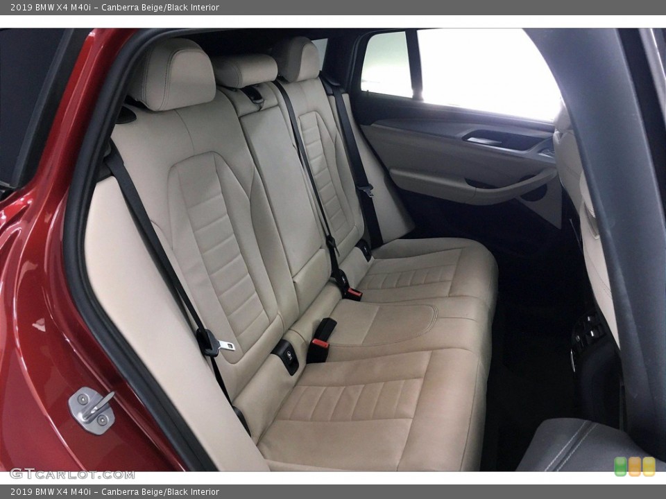 Canberra Beige/Black Interior Rear Seat for the 2019 BMW X4 M40i #140981005