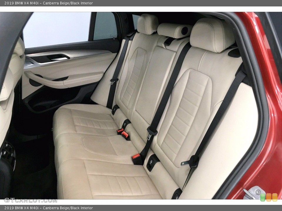 Canberra Beige/Black Interior Rear Seat for the 2019 BMW X4 M40i #140981032