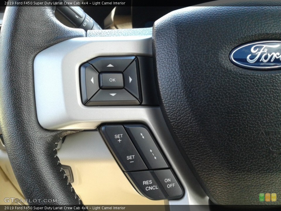 Light Camel Interior Steering Wheel for the 2019 Ford F450 Super Duty Lariat Crew Cab 4x4 #140981463