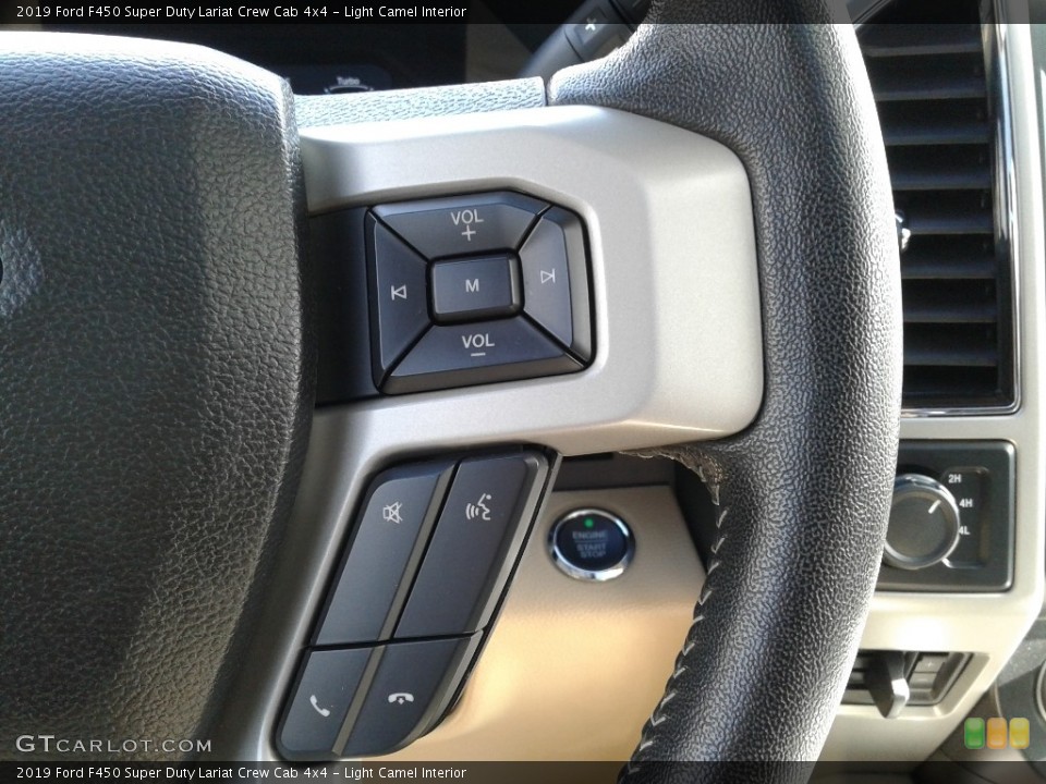 Light Camel Interior Steering Wheel for the 2019 Ford F450 Super Duty Lariat Crew Cab 4x4 #140981488
