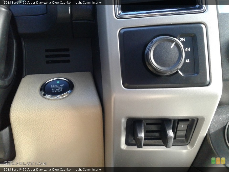 Light Camel Interior Controls for the 2019 Ford F450 Super Duty Lariat Crew Cab 4x4 #140981536