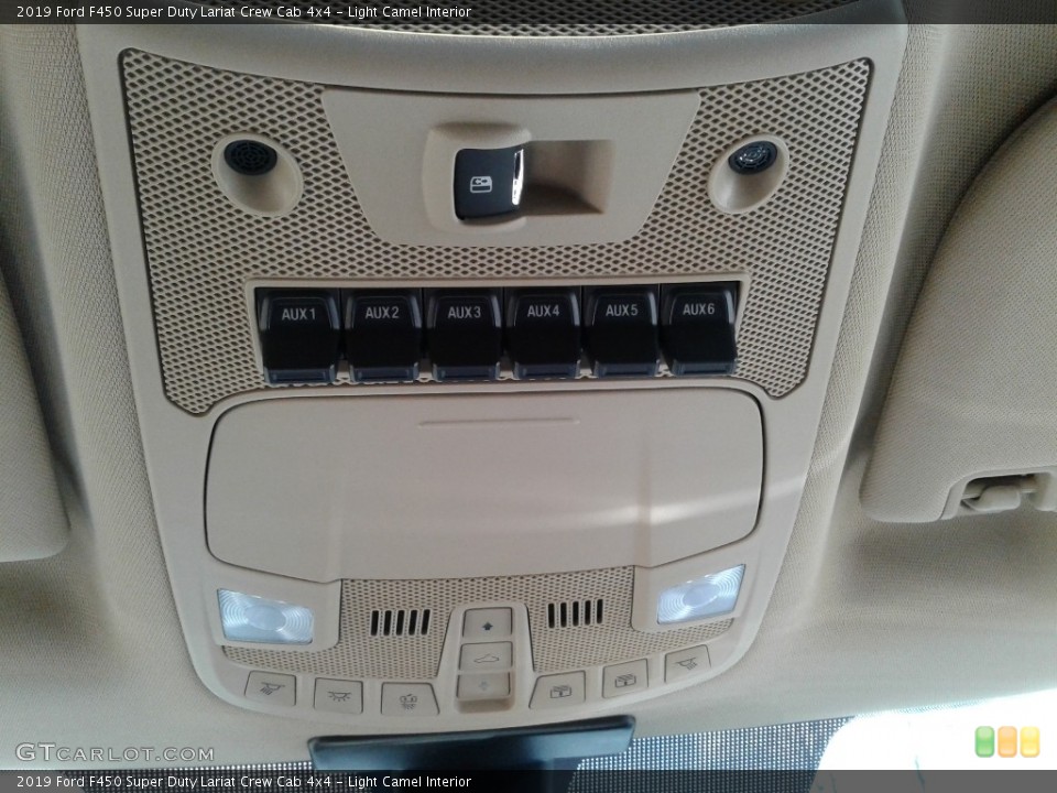 Light Camel Interior Controls for the 2019 Ford F450 Super Duty Lariat Crew Cab 4x4 #140981776