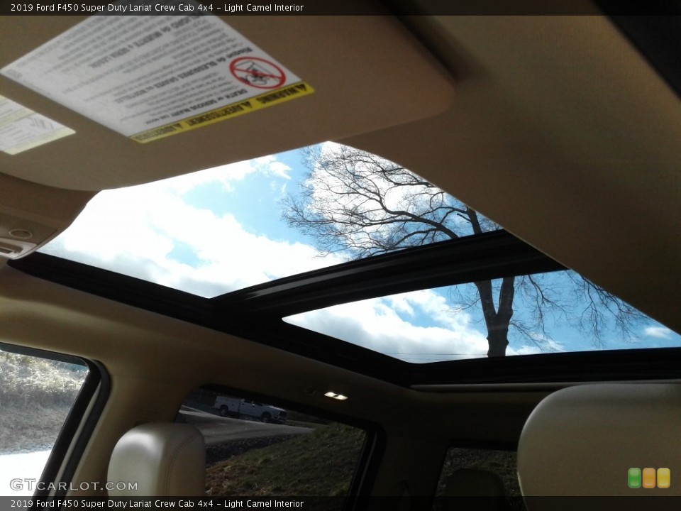 Light Camel Interior Sunroof for the 2019 Ford F450 Super Duty Lariat Crew Cab 4x4 #140981800