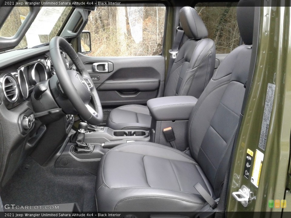 Black Interior Front Seat for the 2021 Jeep Wrangler Unlimited Sahara Altitude 4x4 #140982176
