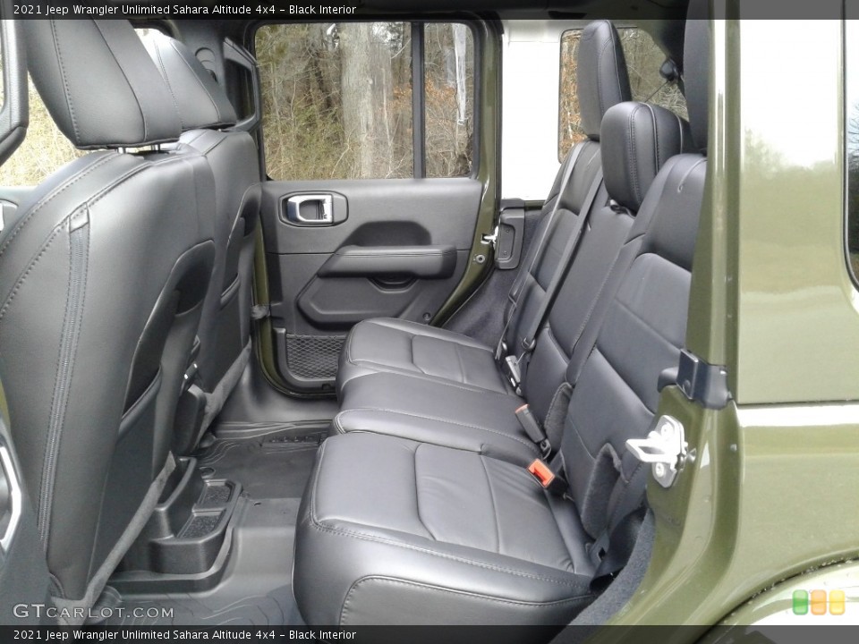 Black Interior Rear Seat for the 2021 Jeep Wrangler Unlimited Sahara Altitude 4x4 #140982258