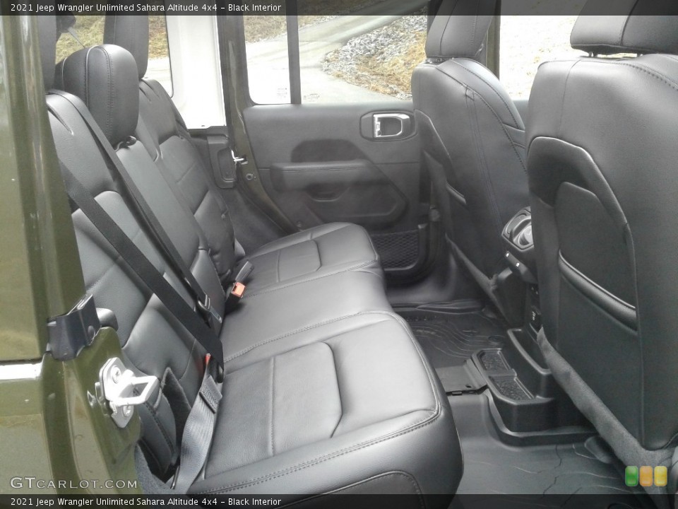 Black Interior Rear Seat for the 2021 Jeep Wrangler Unlimited Sahara Altitude 4x4 #140982331