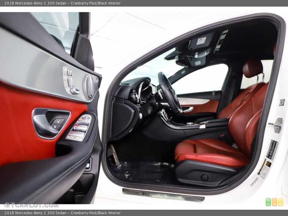 Cranberry Red/Black Interior Photo for the 2018 Mercedes-Benz C 300 Sedan #140982373