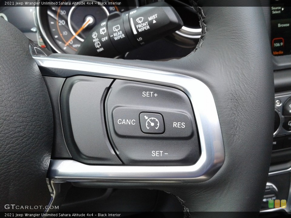 Black Interior Steering Wheel for the 2021 Jeep Wrangler Unlimited Sahara Altitude 4x4 #140982436