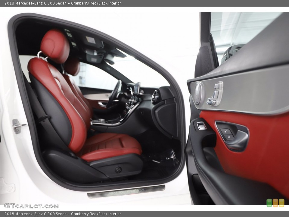 Cranberry Red/Black Interior Photo for the 2018 Mercedes-Benz C 300 Sedan #140982586