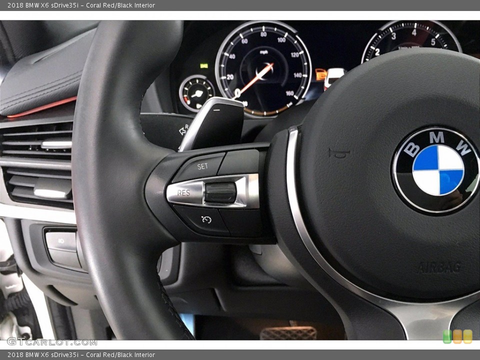 Coral Red/Black Interior Steering Wheel for the 2018 BMW X6 sDrive35i #140982964
