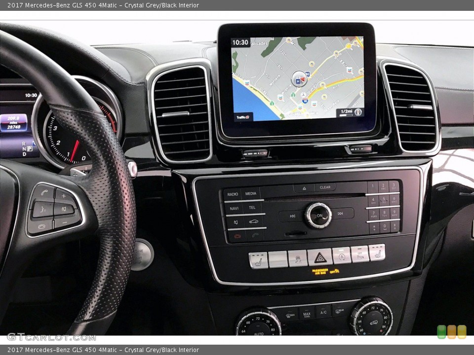 Crystal Grey/Black Interior Navigation for the 2017 Mercedes-Benz GLS 450 4Matic #140983735