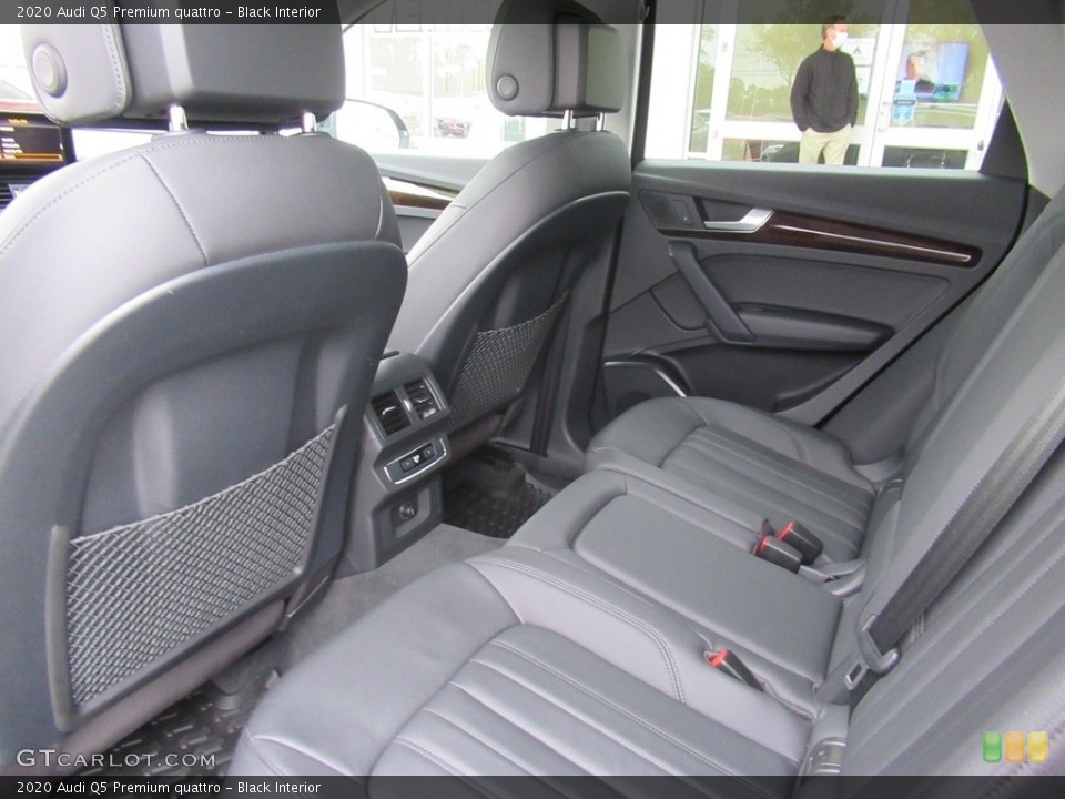 Black Interior Rear Seat for the 2020 Audi Q5 Premium quattro #140983915