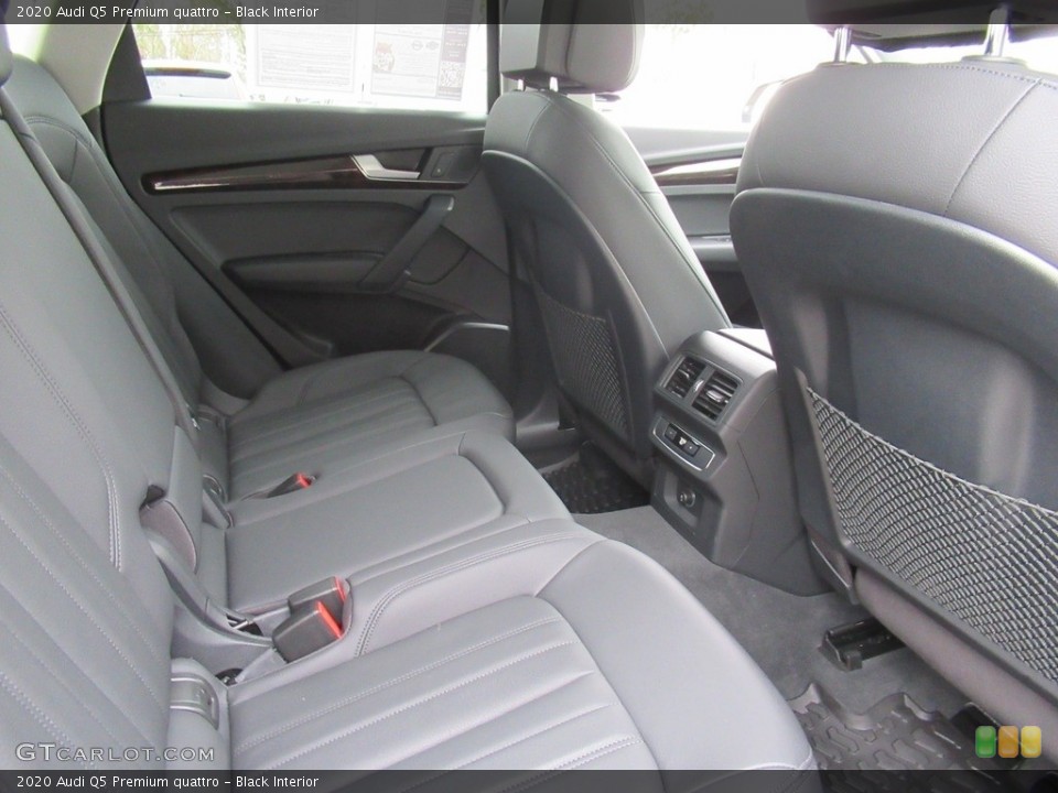 Black Interior Rear Seat for the 2020 Audi Q5 Premium quattro #140983969