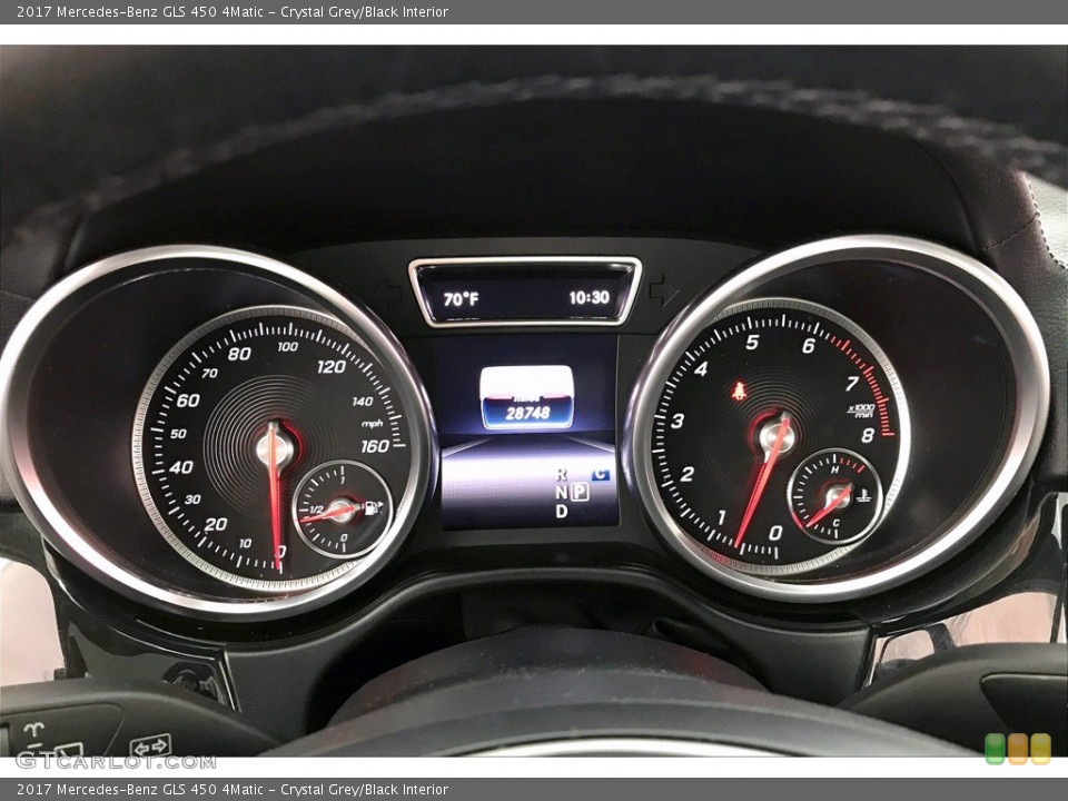 Crystal Grey/Black Interior Gauges for the 2017 Mercedes-Benz GLS 450 4Matic #140984209