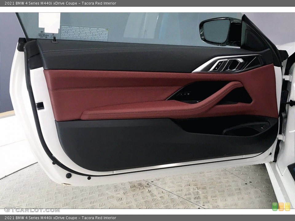 Tacora Red Interior Door Panel for the 2021 BMW 4 Series M440i xDrive Coupe #140984701