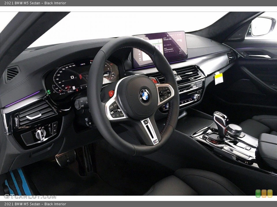 Black Interior Steering Wheel for the 2021 BMW M5 Sedan #140984935