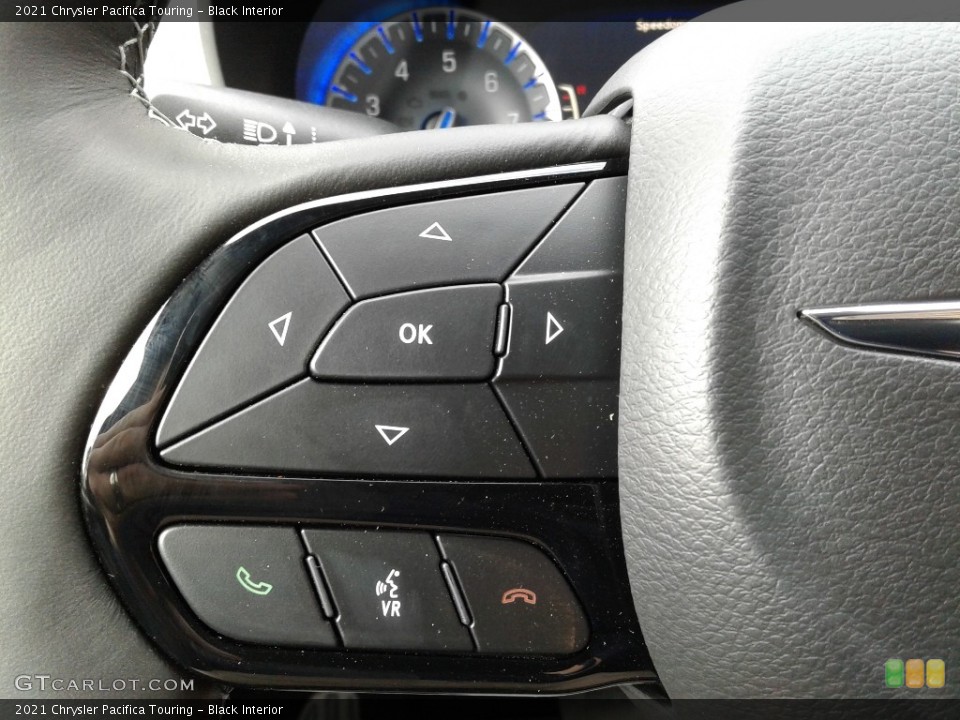 Black Interior Steering Wheel for the 2021 Chrysler Pacifica Touring #140985316