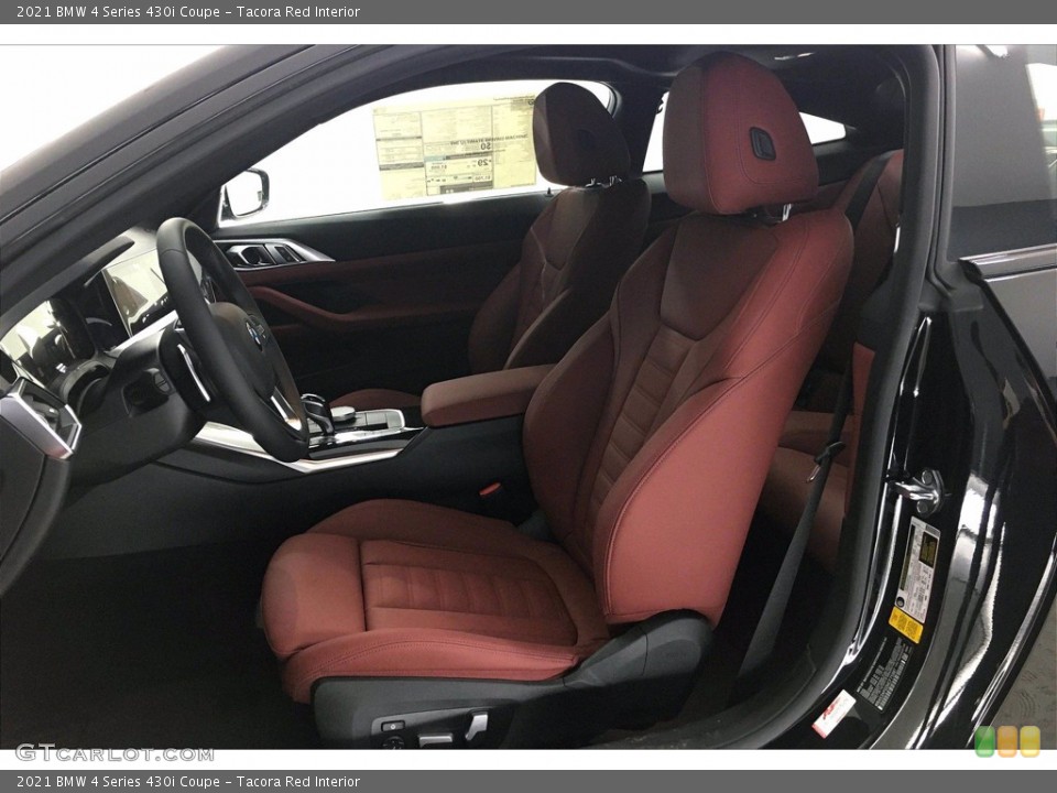 Tacora Red Interior Front Seat for the 2021 BMW 4 Series 430i Coupe #140985325