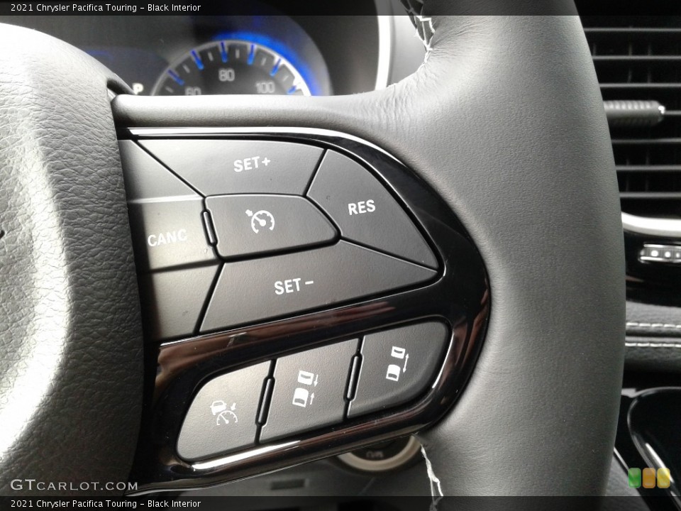 Black Interior Steering Wheel for the 2021 Chrysler Pacifica Touring #140985334