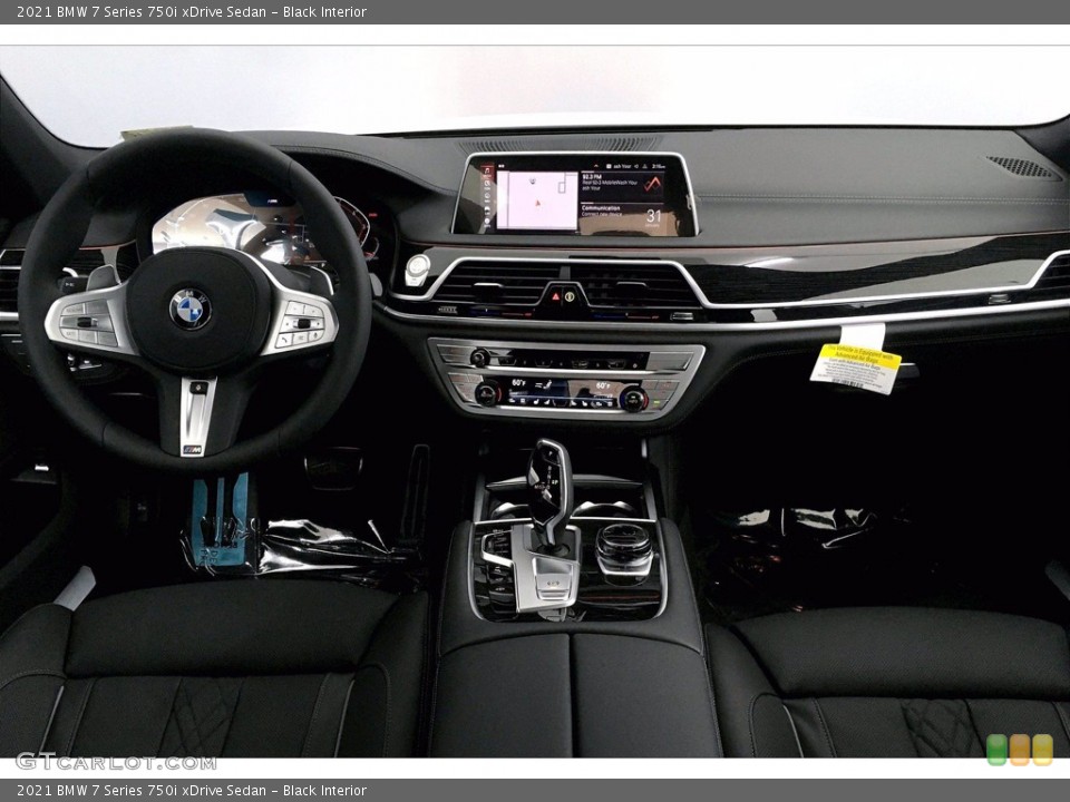 Black Interior Dashboard for the 2021 BMW 7 Series 750i xDrive Sedan #140985862