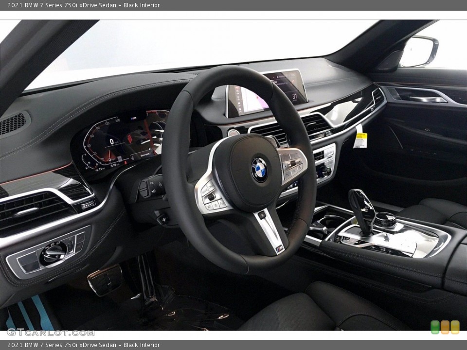 Black Interior Steering Wheel for the 2021 BMW 7 Series 750i xDrive Sedan #140985895