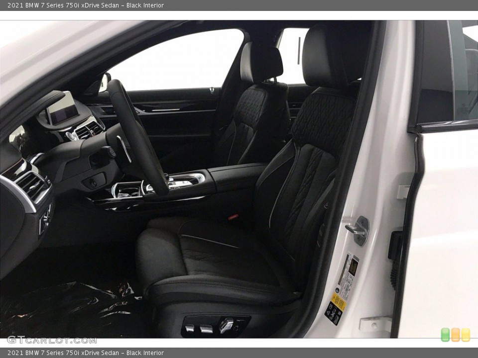 Black Interior Front Seat for the 2021 BMW 7 Series 750i xDrive Sedan #140985925