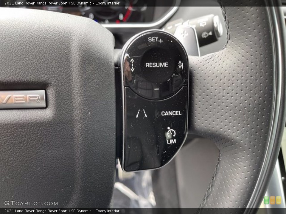 Ebony Interior Steering Wheel for the 2021 Land Rover Range Rover Sport HSE Dynamic #140987547