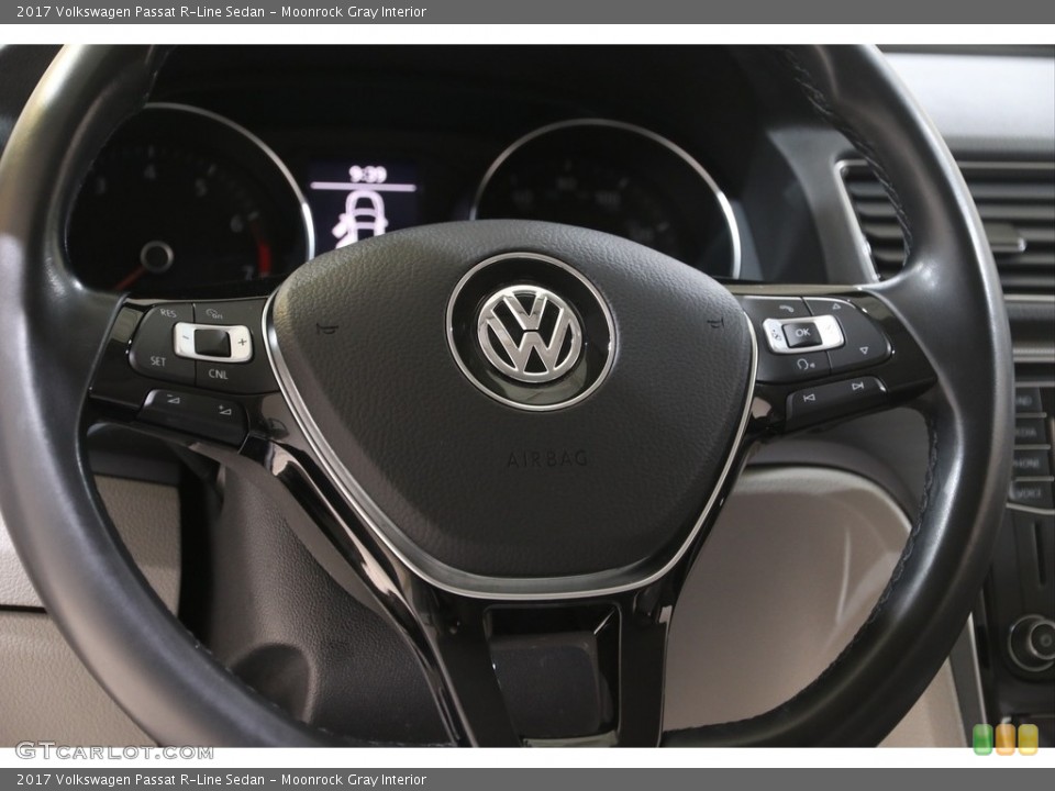 Moonrock Gray Interior Steering Wheel for the 2017 Volkswagen Passat R-Line Sedan #140987823