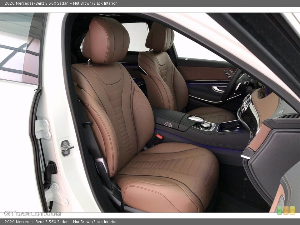 Nut Brown/Black Interior Photo for the 2020 Mercedes-Benz S 560 Sedan #140988225