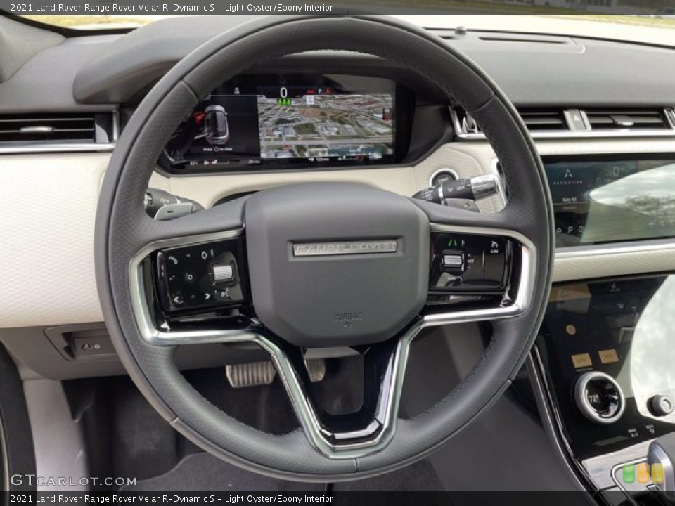 Light Oyster/Ebony Interior Steering Wheel for the 2021 Land Rover Range Rover Velar R-Dynamic S #140988294