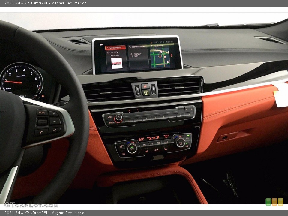 Magma Red Interior Dashboard for the 2021 BMW X2 sDrive28i #140989797