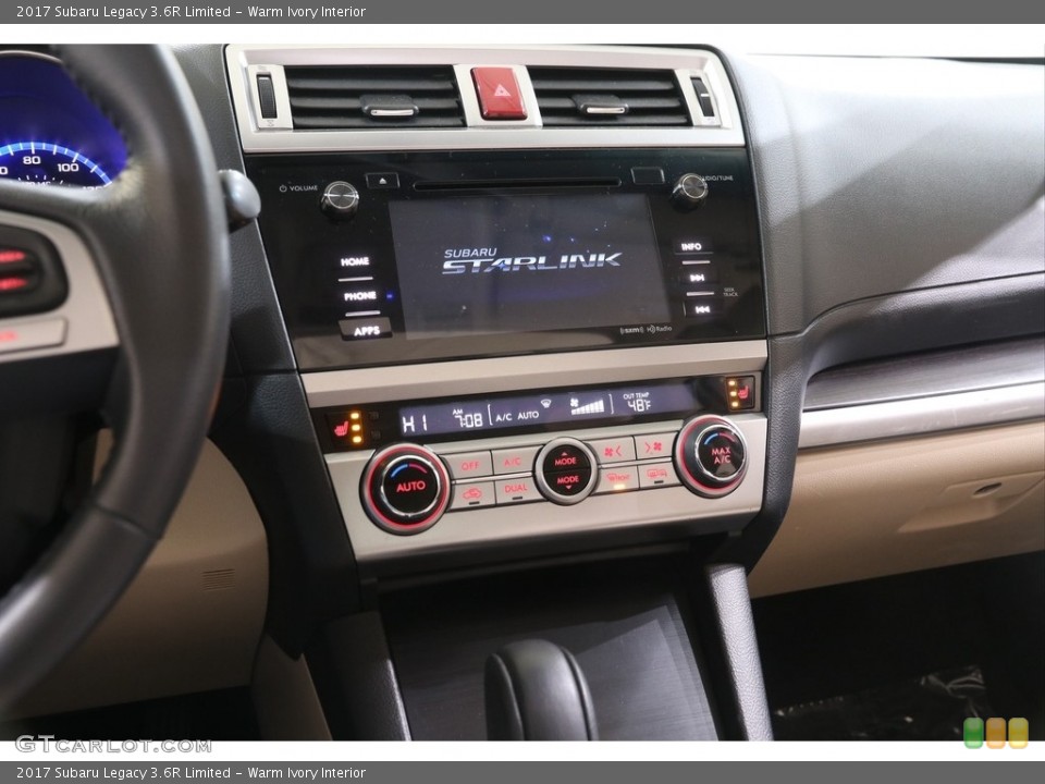 Warm Ivory Interior Controls for the 2017 Subaru Legacy 3.6R Limited #140990544