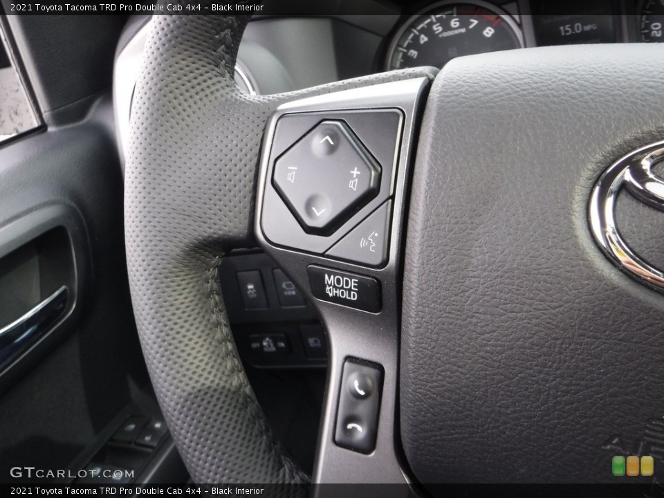 Black Interior Steering Wheel for the 2021 Toyota Tacoma TRD Pro Double Cab 4x4 #140991216