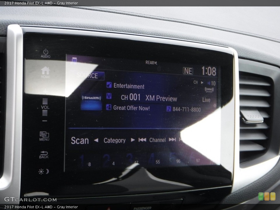 Gray Interior Audio System for the 2017 Honda Pilot EX-L AWD #140992332